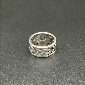 Retired James Avery unisex ichthus fish ring size 5.25